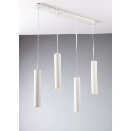 Φωτιστικό Οροφής - Ράγα  Fluke I-FLUKE-S4 BCO 4xGU10 68x200cm White Luce Ambiente Design Μέταλλο