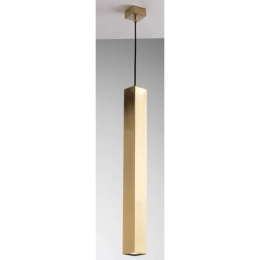 Φωτιστικό Οροφής Fluke I-FLUKE-SQ ORO 1xGU10 Φ5,5cm 60x200cm Gold Luce Ambiente Design Μέταλλο