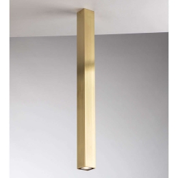 Φωτιστικό Οροφής - Πλαφονιέρα Fluke I-FLUKE-PLQ75 ORO 1xGU10 6x6x75cm Gold Luce Ambiente Design Metal