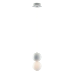 Φωτιστικό Οροφής Kiss I-KISS-S1 1xG9 Led Φ10cm 120cm White Luce Ambiente Design Γύψος