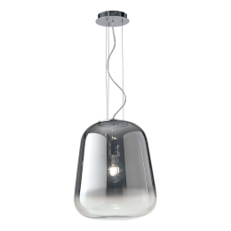 Φωτιστικό Οροφής Smoke I-SMOKE-S35 1xE27 Led Φ34cm 150cm Fume Luce Ambiente Design Γυαλί