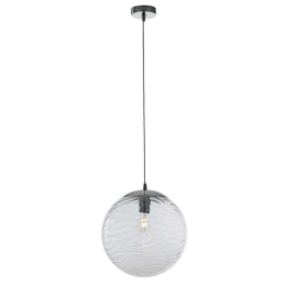 Φωτιστικό Οροφής Nereide I-NEREIDE-G-S1 TR 1xE27 Led Φ33cm 162,5cm Clear Luce Ambiente Design Γυαλί