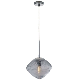 Φωτιστικό Οροφής Greenwich I-GREENWICH-E-S1 BLU 1xE27 Led Φ26,3cm 162,7cm Aqua Luce Ambiente Design Γυαλί