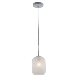 Φωτιστικό Οροφής Ashford I-ASHFORD-S15 BCO 1xE27 Φ15cm 150cm White Luce Ambiente Design Γυαλί