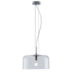 Φωτιστικό Οροφής Gibus I-GIBUS-S35 TR 1xE27 Φ35cm 150cm Clear Luce Ambiente Design Γυαλί