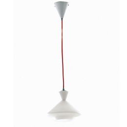 Φωτιστικό Οροφής Sugar I-SUGAR-A 1xE27 Led Φ20cm 120cm White Luce Ambiente Design Γυαλί