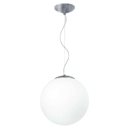 Φωτιστικό Οροφής City I-LAMPD/S35 BCO 1xE27 Led Φ35cm 100cm White Luce Ambiente Design Γυαλί