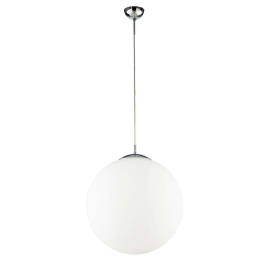 Φωτιστικό Οροφής City I-LAMPD/S45 BCO 1xE27 Led Φ45cm 100cm White Luce Ambiente Design Γυαλί