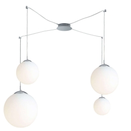 Φωτιστικό Οροφής City I-LAMPD/S4 BCO 4xE27 Led 60x60x120cm White Luce Ambiente Design Γυαλί