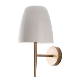 Φωτιστικό Τοίχου - Απλίκα Ares I-ARES-AP1-BCO 1xE14 22x33,7cm White Luce Ambiente Design Γυαλί