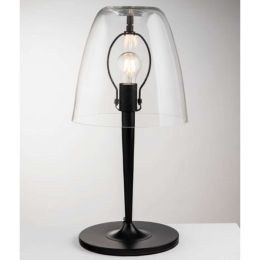 Φωτιστικό Επιτραπέζιο Ares I-ARES-LG1-TR 1xE27 Φ28cm 56cm Clear Luce Ambiente Design Γυαλί