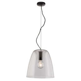 Φωτιστικό Οροφής Ares I-ARES-S35-TR 1xE27 Φ35cm 154cm Clear Luce Ambiente Design Γυαλί