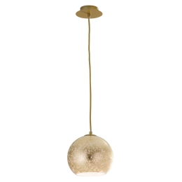 Φωτιστικό Οροφής Vanity I-VANITY/S20 ORO 1xE27 Φ20cm 120cm Gold Luce Ambiente Design Γυαλί