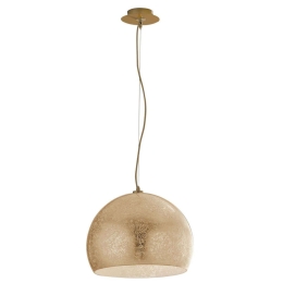 Φωτιστικό Οροφής Vanity I-VANITY/S40 ORO 3xE27 Φ40cm 120cm Gold Luce Ambiente Design Γυαλί