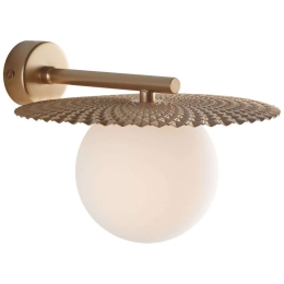 Φωτιστικό Τοίχου - Απλίκα Chaplin I-CHAPLIN-AP ORO 1xG9 Led Φ22cm 16,5cm Gold Luce Ambiente Design Μέταλλο,Γυαλί