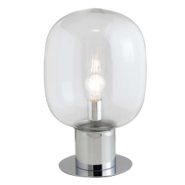 Φωτιστικό Επιτραπέζιο Fellini I-FELLINI-L30 1xE27 Led Φ30cm 47cm Chrome Luce Ambiente Design Μέταλλο,Γυαλί