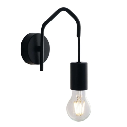 Φωτιστικό Τοίχου - Απλίκα Habitat I-HABITAT-AP NER 1xE27 18x17,5cm Black Luce Ambiente Design Μέταλλο
