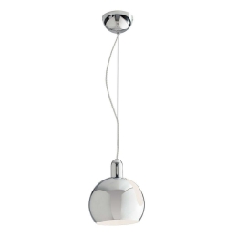 Φωτιστικό Οροφής Narciso I-NARCISO-S20 1xE27 Φ20x120cm Chrome Luce Ambiente Design Μέταλλο