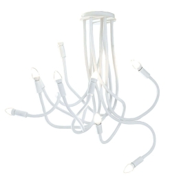 Φωτιστικό Οροφής Lover I-LOVER-9-BCO 9xE14 Φ20cm 100cm White Luce Ambiente Design Metal