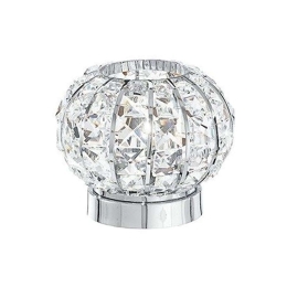 Φωτιστικό Επιτραπέζιο Concert I-CONCERT/LM 1xG9 Φ16cm 16cm Chrome Luce Ambiente Design Κρύσταλλο,Μέταλλο
