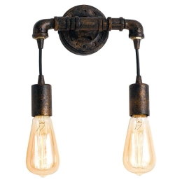Φωτιστικό Τοίχου - Απλίκα Amarcord I-AMARCORD-AP2 2xE27 23x26cm Rust Luce Ambiente Design Μέταλλο