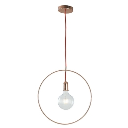 Φωτιστικό Οροφής Frida I-FRIDA/S40 1xE27 Φ40cm 120cm Gold-Pink Luce Ambiente Design Μέταλλο