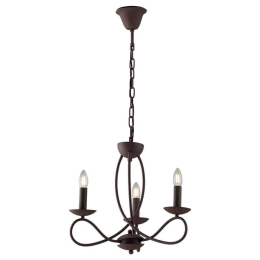 Φωτιστικό Οροφής - Πολυέλαιος Ginevra I-GINEVRA-3 3xE14 Φ48cm 120cm Rust Luce Ambiente Design