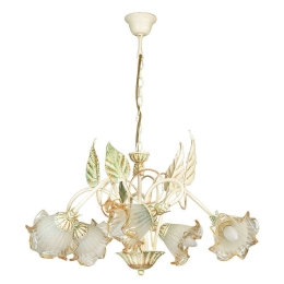 Φωτιστικό Οροφής Primavera I-PRIMAVERA/5 5xE14 Φ62cm 100cm Ivory Luce Ambiente Design
