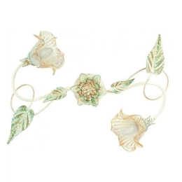 Φωτιστικό Οροφής - Πλαφονιέρα Primavera I-PRIMAVERA/PL2 2xE14 40x65cm Ivory Luce Ambiente Design