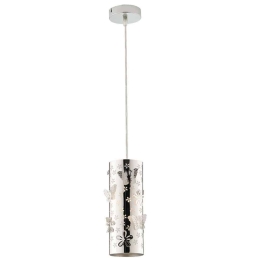 Φωτιστικό Οροφής Butterfly I-BUTTERFLY/S10 1xE27 Φ10cm 100cm Chrome Luce Ambiente Design
