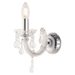 Φωτιστικό Τοίχου - Απλίκα Houston I-HOUSTON-AP TR 1xE14 22x21cm Clear Luce Ambiente Design