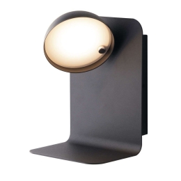 Φωτιστικό Τοίχου - Απλίκα Boing I-BOING-AP NER Με Θύρα Usb 5W Led 14x19cm Black Luce Ambiente Design