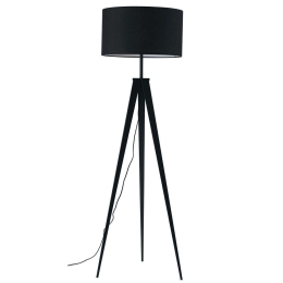 Φωτιστικό Δαπέδου Ibis I-IBIS-PT NERO 1xE27 Φ50cm 160cm Black Luce Ambiente Design