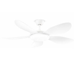 Ανεμιστήρας Οροφής Smarti 7172 B CT Με Φως Led 3000K 4000K 6000K Και Τηλεχειριστήριο D130x30cm White Perenz Διάμετρος 130cm