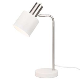 Φωτιστικό Επιτραπέζιο Adam R51041031 14x28x43cm 1xE14 10W Nickel-White RL Lighting