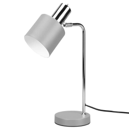 Φωτιστικό Επιτραπέζιο Adam R51041011 14x28x43cm 1xE14 10W Nickel-Grey RL Lighting