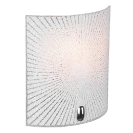 Φωτιστικό Τοίχου - Απλίκα Elisa 212200100 20x22cm 1xE27 40W Clear-Chrome Trio Lighting