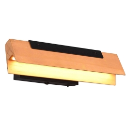 Φωτιστικό Τοίχου - Απλίκα Kerala 241670132 30x7cm Dim Led 1100Lm 9W Natural-Black Trio Lighting