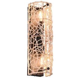 Φωτιστικό Τοίχου - Απλίκα Lovis R21142036 10x10x30cm 2xE14 40W Natural-Black RL Lighting