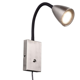Φωτιστικό Τοίχου Wanda 202670107 8x23cm 1xGU10 10W Nickel Trio Lighting