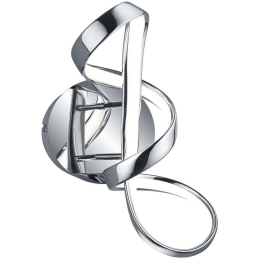 Φωτιστικό Τοίχου - Απλίκα Perugia R27091106 22x40cm Dim Led 2400Lm 18W Chrome RL Lighting
