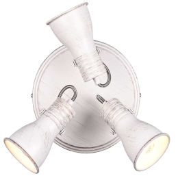 Φωτιστικό Οροφής - Σποτ Steam 813430327 Φ28x19cm 3xE14 25W Antique White Trio Lighting