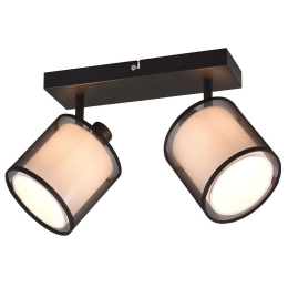 Φωτιστικό Οροφής - Σποτ Burton 811400232 32x18x19cm 2xE14 28W Black-White Trio Lighting