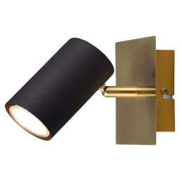 Φωτιστικό Οροφής - Τοίχου Marley 802400180 12x12x15cm 1xGU10 25W Black-Gold Trio Lighting