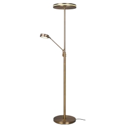 Φωτιστικό Δαπέδου Franklin 426510204 35x181cm Dim Led 4100Lm 35W/650Lm 6,5W Brass Trio Lighting