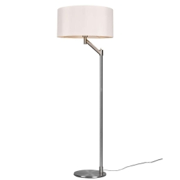 Φωτιστικό Δαπέδου Cassio 414400107 50x158cm 1xE27 60W Nickel-White Trio Lighting