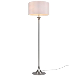 Φωτιστικό Δαπέδου Sabia 415700307 45x155cm 3xE27 40W Nickel-White Trio Lighting