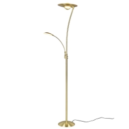 Φωτιστικό Δαπέδου Granby 424310208 29x180cm Dim Led 3400Lm 29W/650Lm 6,5W Gold Trio Lighting