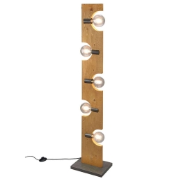 Φωτιστικό Δαπέδου Tailor 414300530 30x22x143cm 5xE27 10W Natural-Grey Trio Lighting