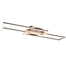Φωτιστικό Οροφής - Πλαφονιέρα Twister R67183107 90x24x8cm Dim Led 4500Lm 30W Nickel RL Lighting